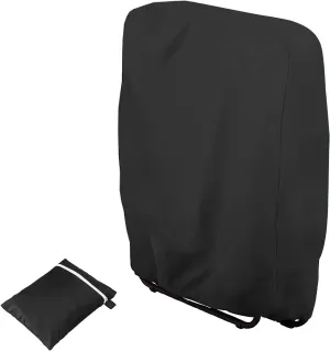 Outdoor Zero Gravity Folding Chair Cover Waterproof Dustproof Lawn Patio Furniture Covers All Weather Resistant 28"x43"（Black）