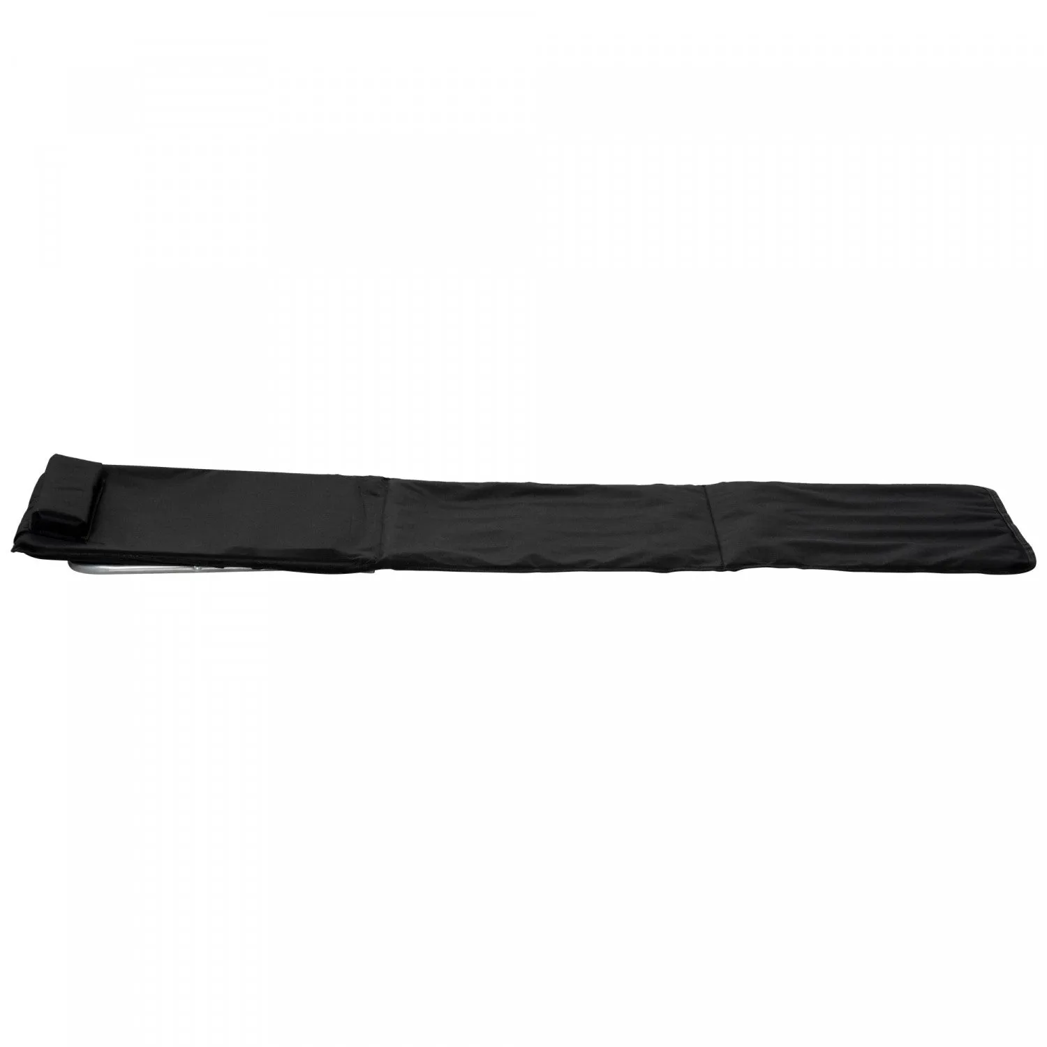 Outsunny 2 Pcs Folding Beach Lounge Chair W/ Pillow, Black