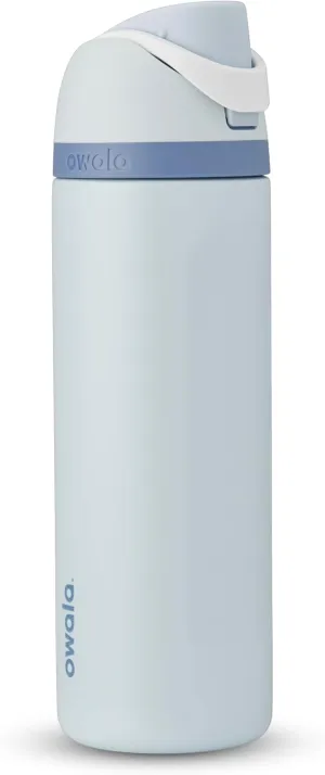 Owala Disney Princess FreeSip Insulated Stainless Steel Water Bottle with Straw for Sports and Travel, BPA-Free Sports Water Bottle, 24 oz, Cinderella