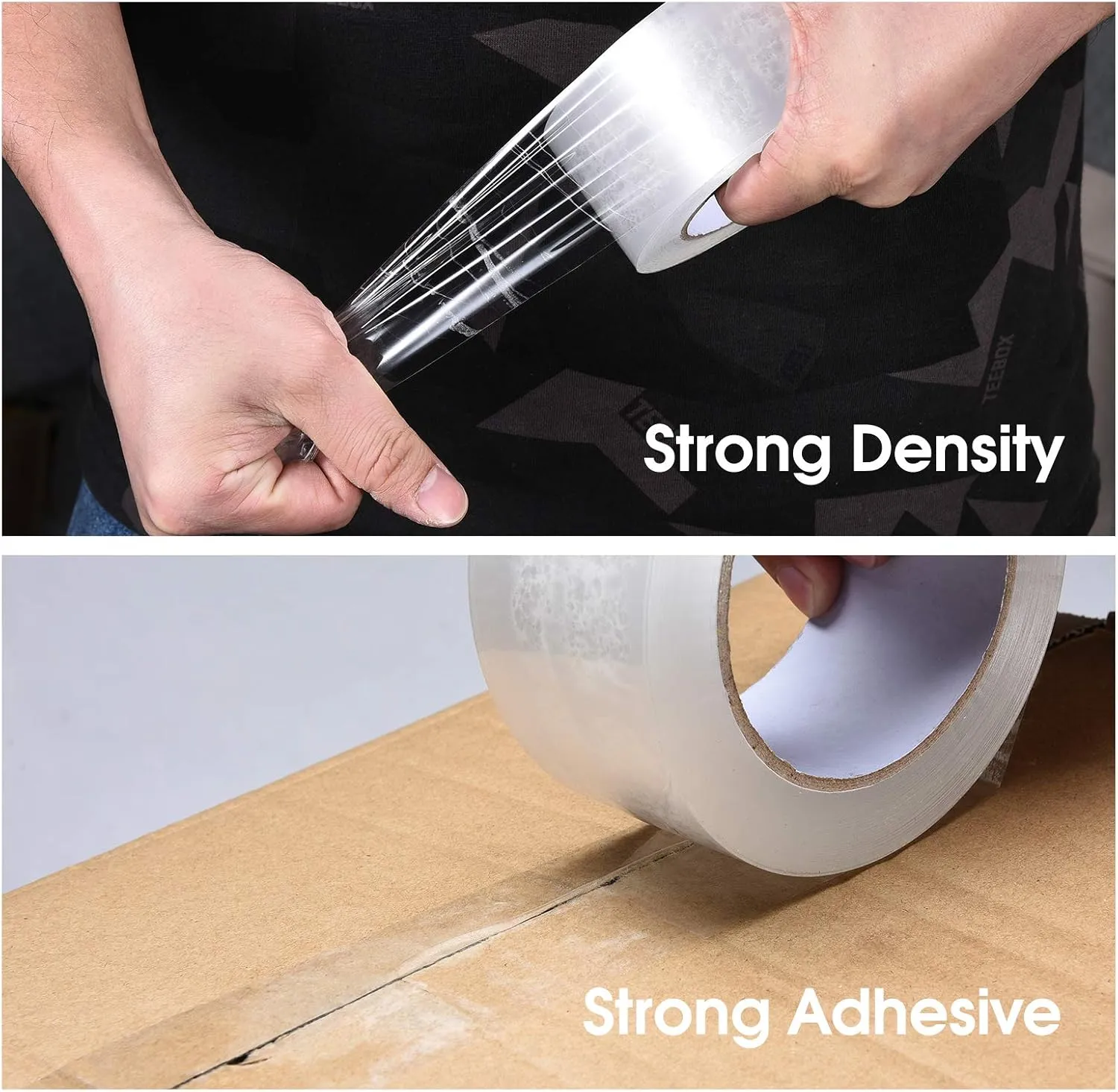Pacific Mailer Clear Packing Tape, Packaging Tape for Shipping Packaging Moving Sealing 2 Inch Wide, 2.0mil Thickness, 110 Yard Per Roll, Total 1320 Yards [Pack of 12 Rolls]