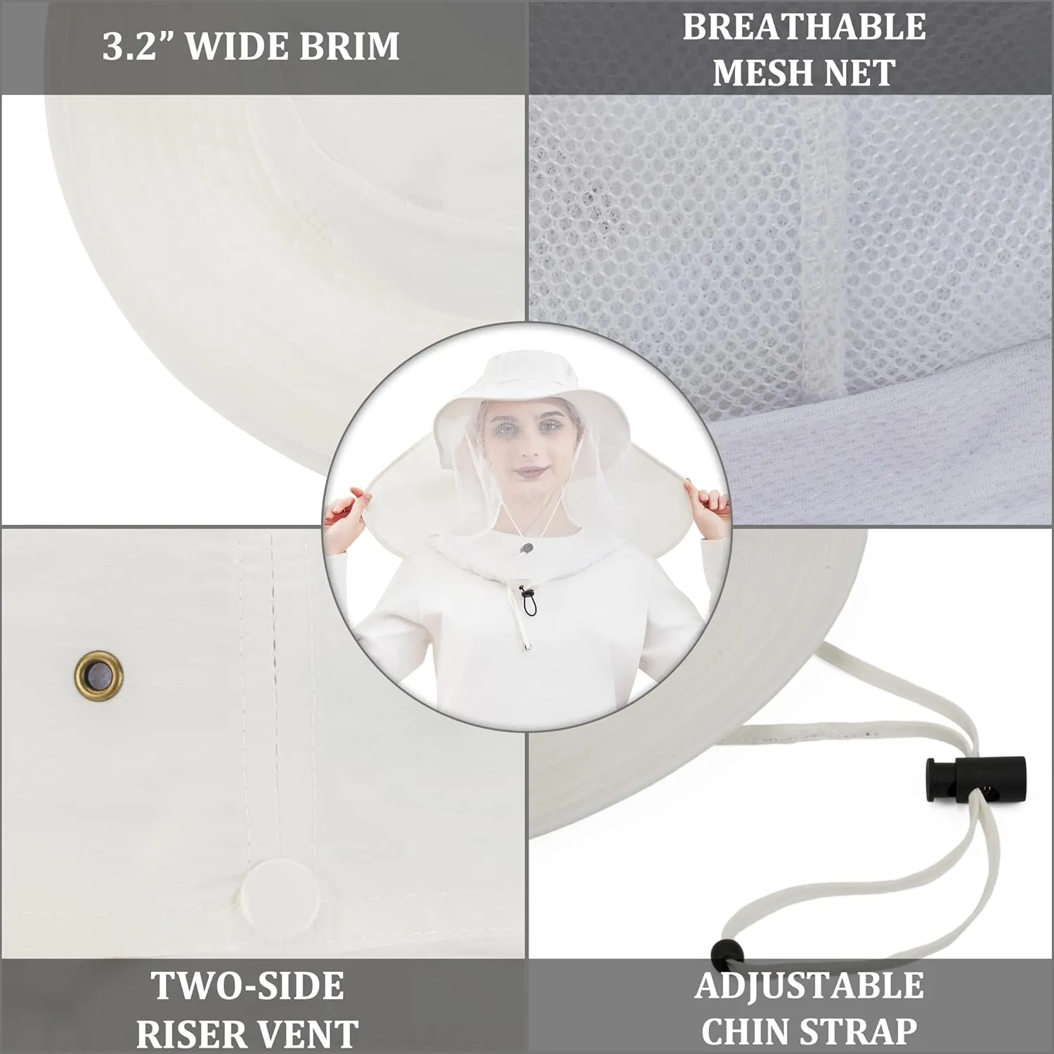Palmyth Head Net Hat, Sun Hat Safari Hat
