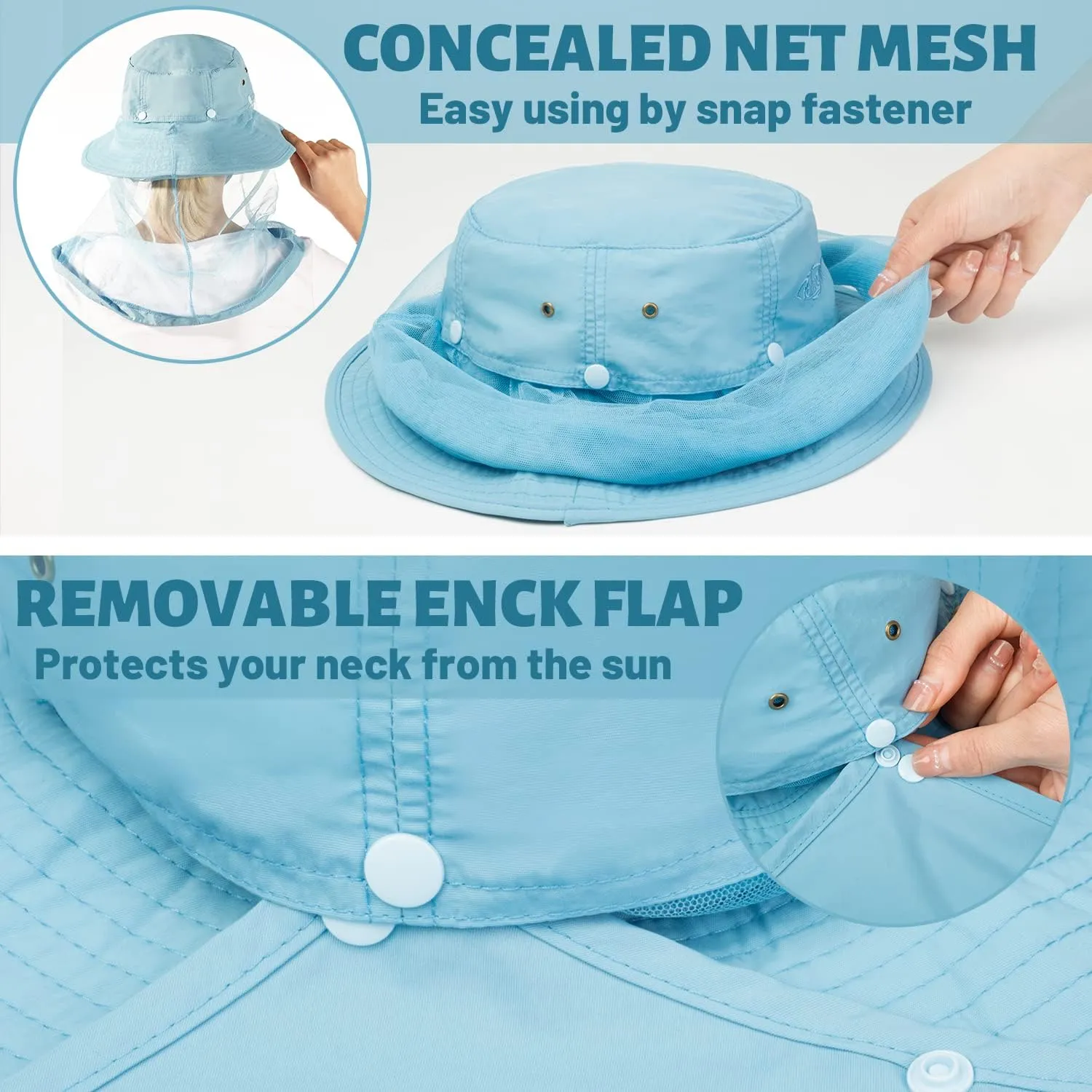 Palmyth Head Net Hat, Sun Hat Safari Hat