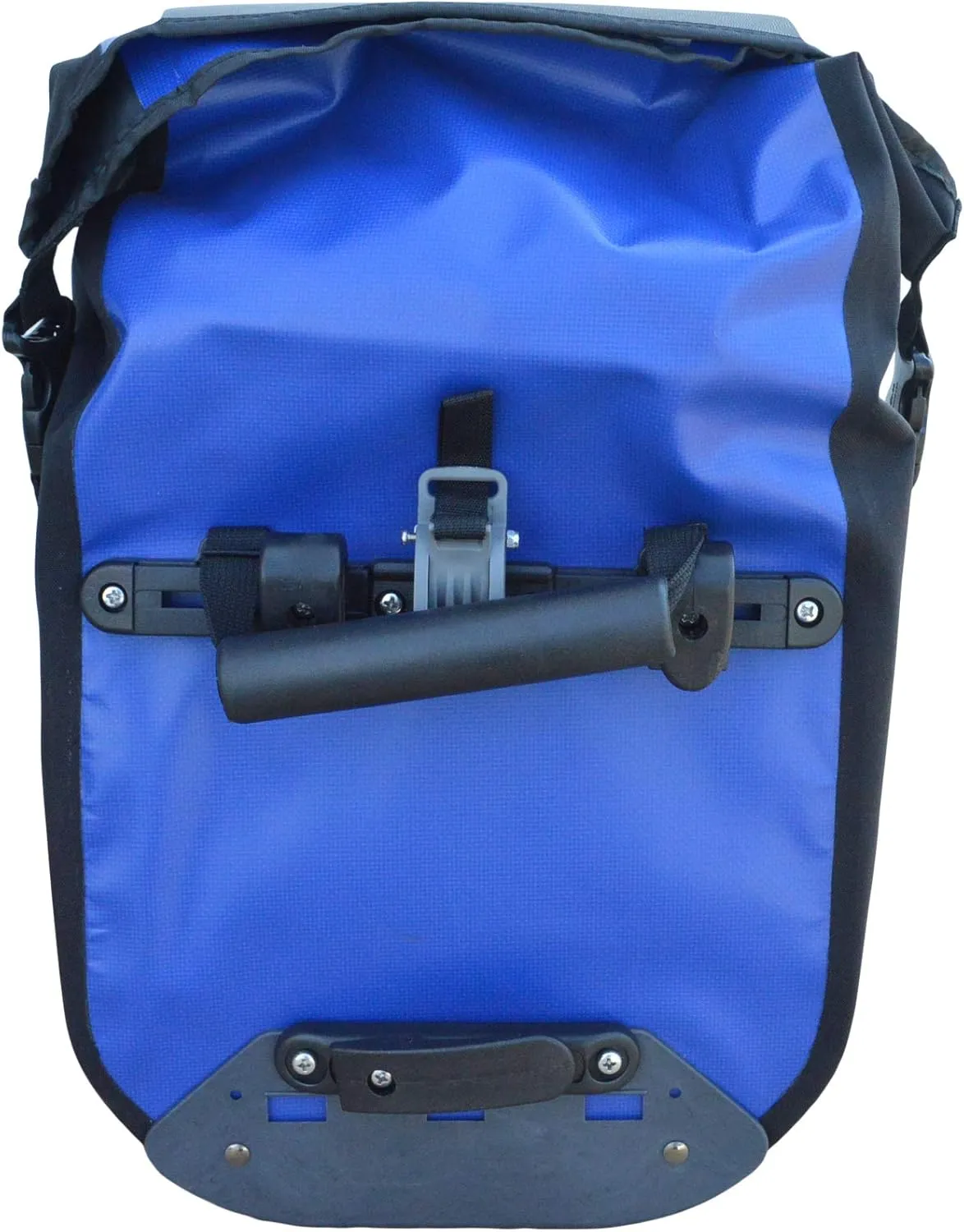 Pannier Single Bag, Waterproof, Black, for Touring and Reflective Spots for Visibility at Nights