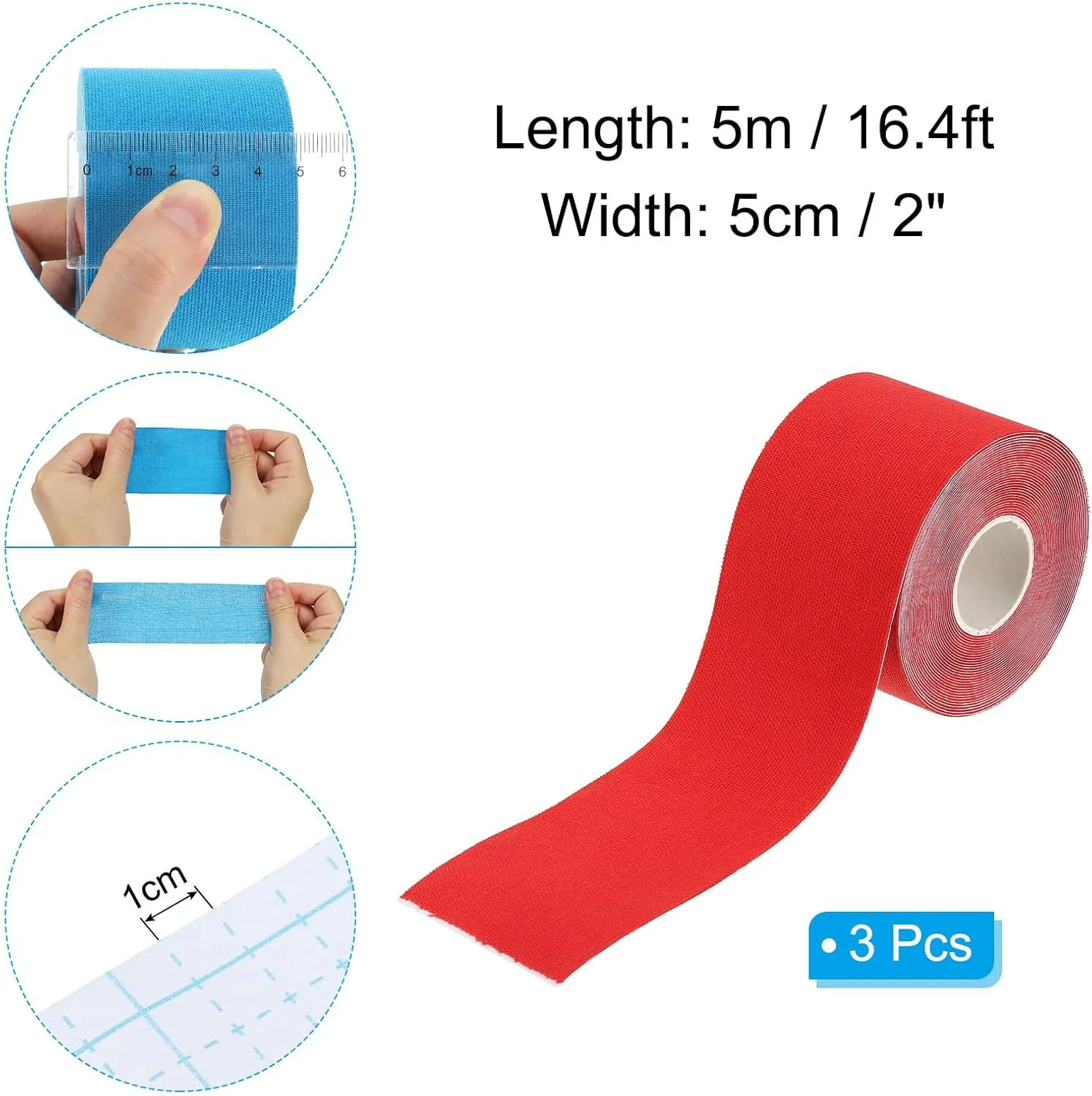 PATIKIL Aerial Hoop Tape, Athletic Tape Adhesive Non-Slip Grip Tape Yoga Rig Sports Tape for Wrapping Exercises Gymnastics