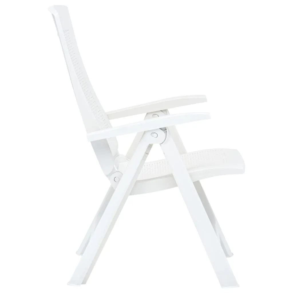 Patio Reclining Chairs 2 pcs Plastic Mocca