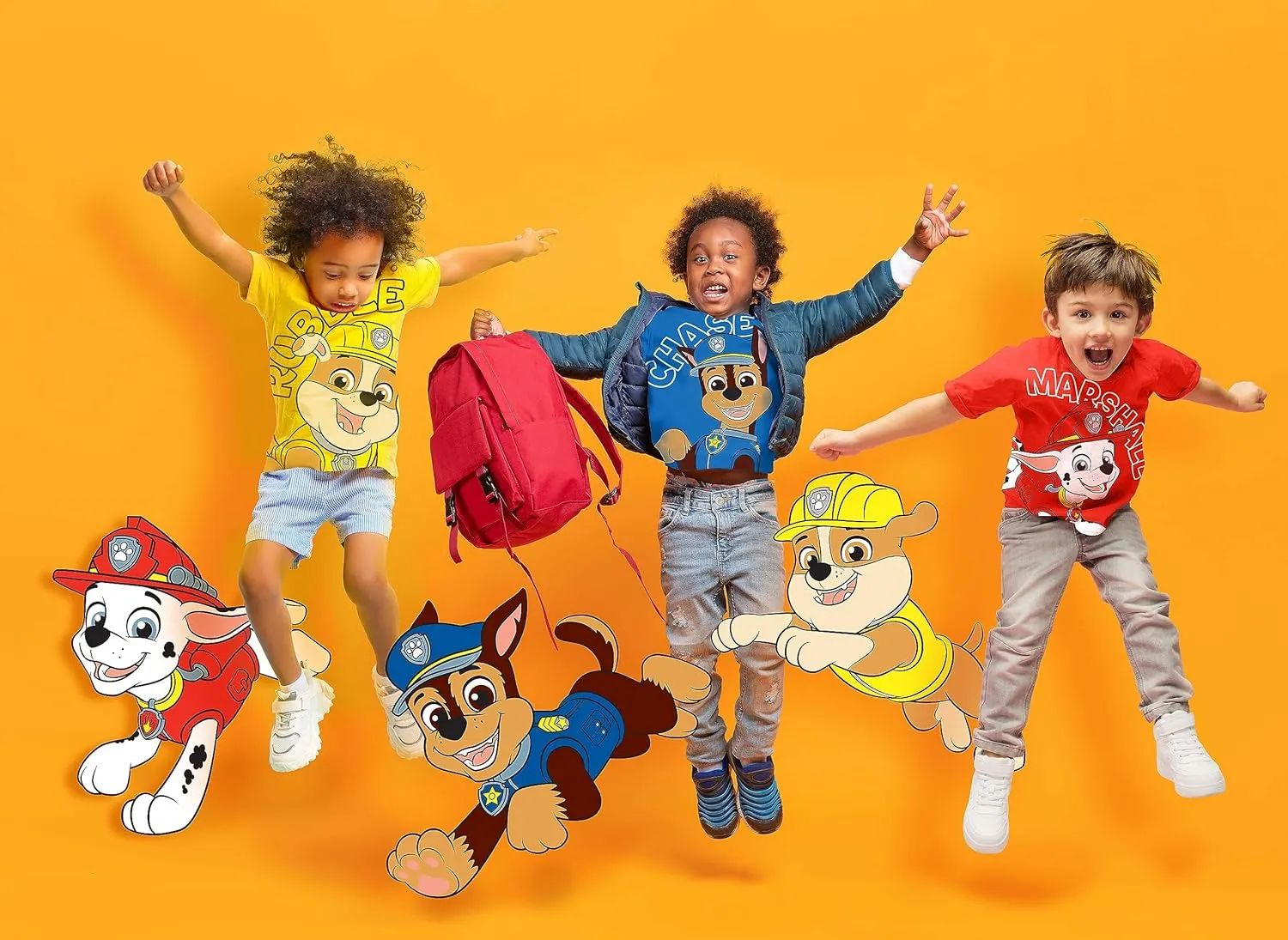Paw Patrol Graphic T-Shirt (Sets) Marshall Chase Rubble Rocky Skye Everest Zuma Outfit Tee Toddlers Birthday to Kids Clothes