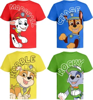 Paw Patrol Graphic T-Shirt (Sets) Marshall Chase Rubble Rocky Skye Everest Zuma Outfit Tee Toddlers Birthday to Kids Clothes