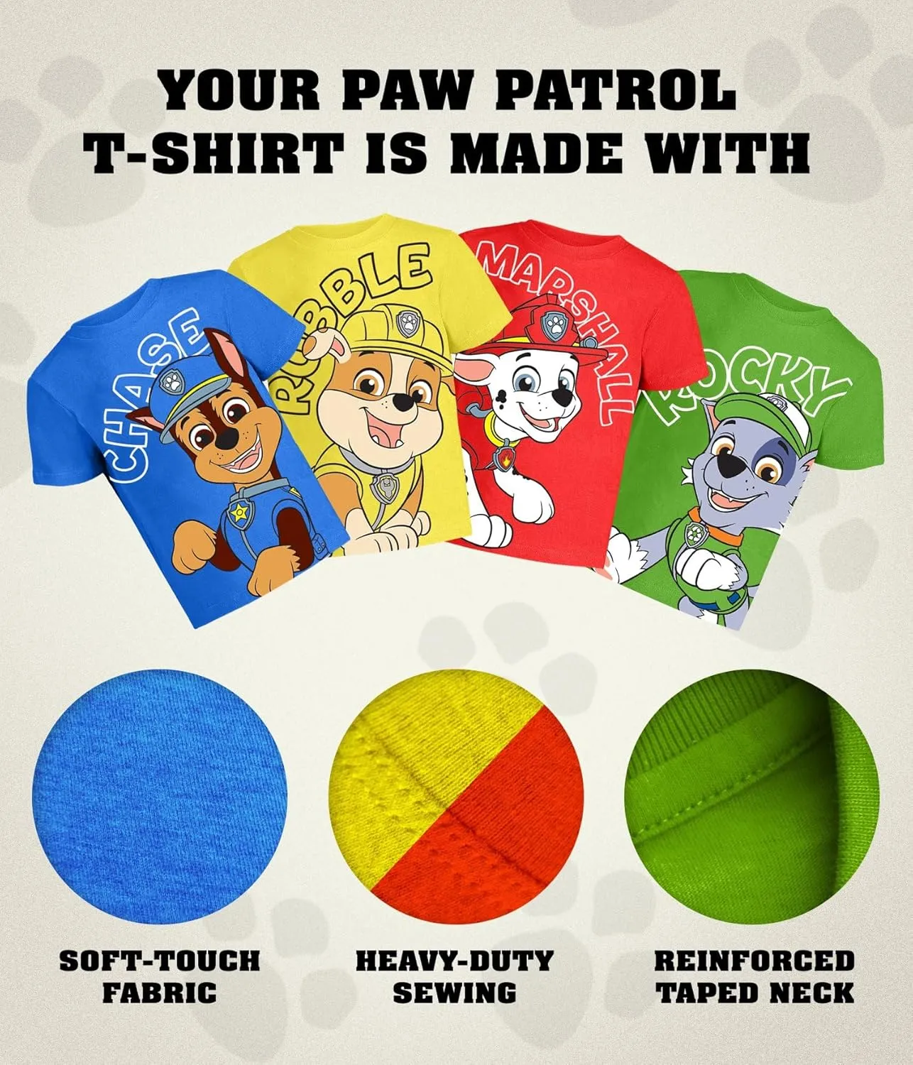 Paw Patrol Graphic T-Shirt (Sets) Marshall Chase Rubble Rocky Skye Everest Zuma Outfit Tee Toddlers Birthday to Kids Clothes