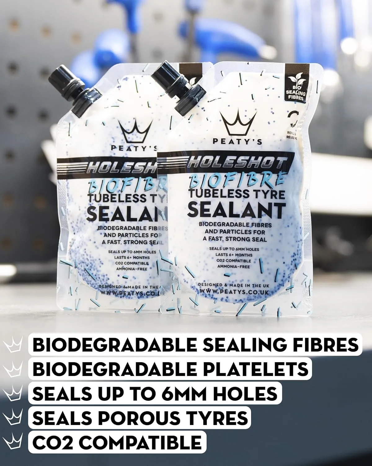 Peaty's Holeshot Tubeless Conversion Kit, XC/Trail, 27mm