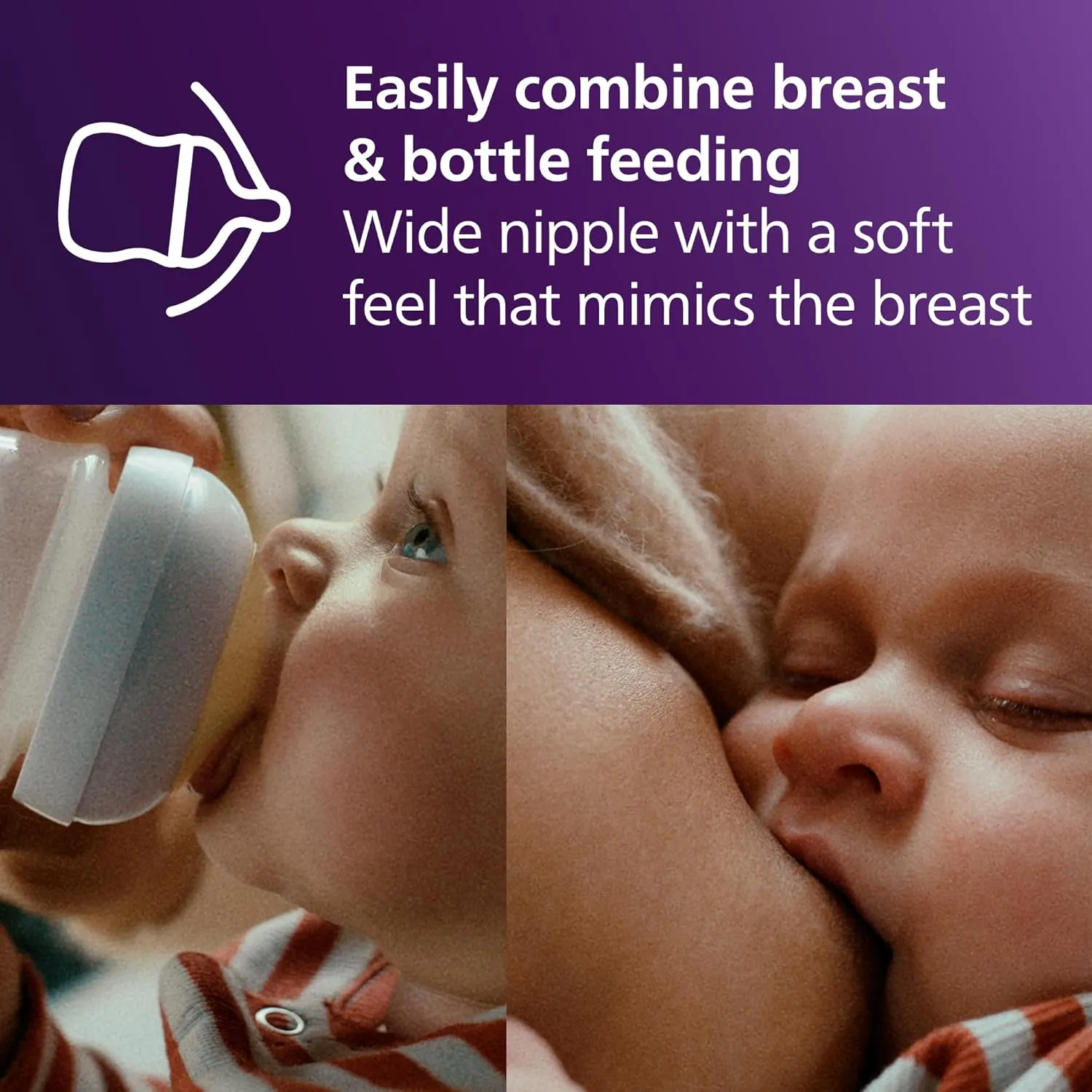 Philips Avent Natural Response Nipples, Fast Flow (Flow 4), 4-Pack, SCY964/04