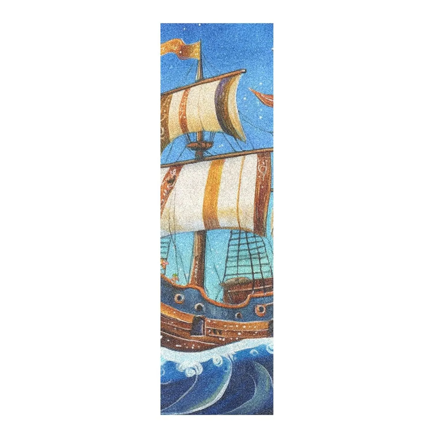 Pirate Ship Sea Blue Grip Tape roll for Skateboards Waterproof Scooter Accessories 33×9 Inch lija para Skateboard