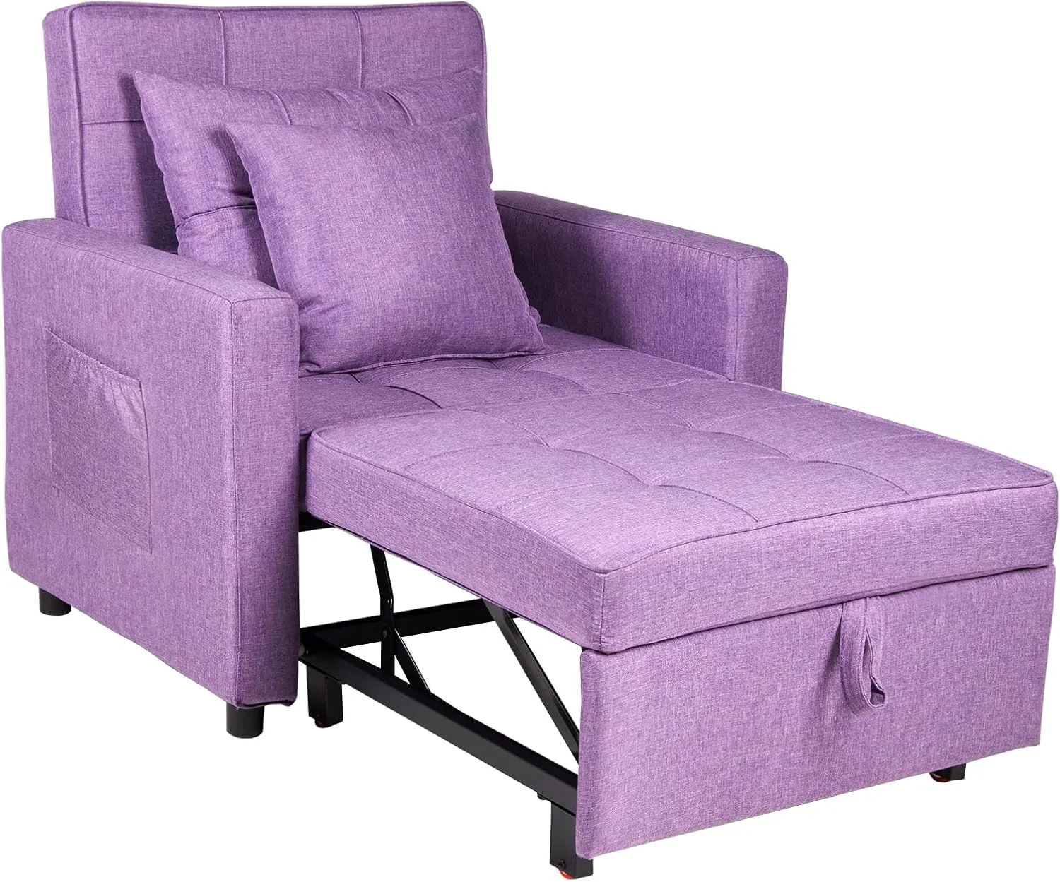 Polar Aurora Sofa Bed Chair 3-in-1 Convertible Chair Bed, Lounger Sleeper Chair, Single Recliner for Small Space with Adjustable Backrest
