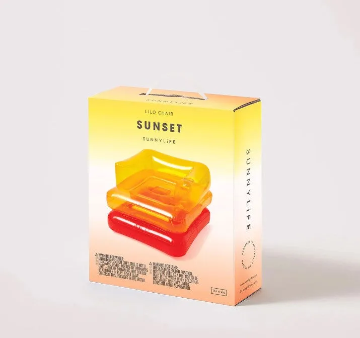 Pool Floats Lilo Chair Sunset