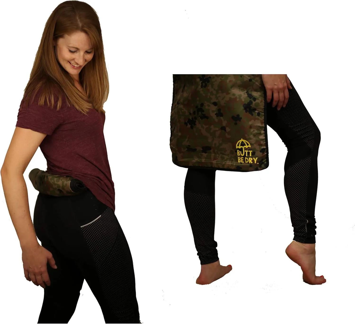 Portable Waterproof Seat for Your Butt - Lightweight, Hands-Free, Compact - Outdoor Protection for Wet Seats - Stadium, Hiking, Camping, Hunting, Car Seat