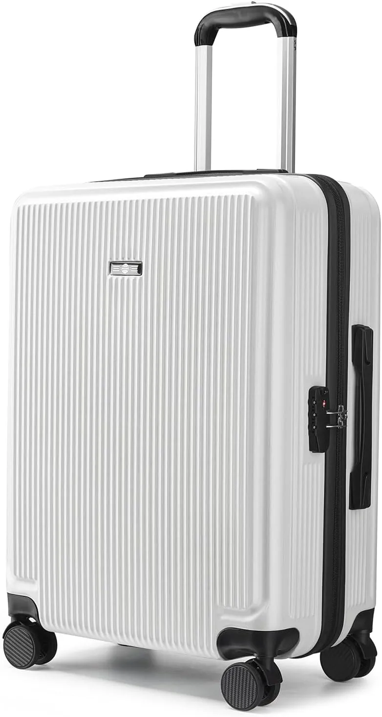 Premium Carry on Luggage - Airline Approved Spinner Wheels, TSA Lock, Hard Shell Suitcase with Metal Corner - Perfect Travel Companion for Adults