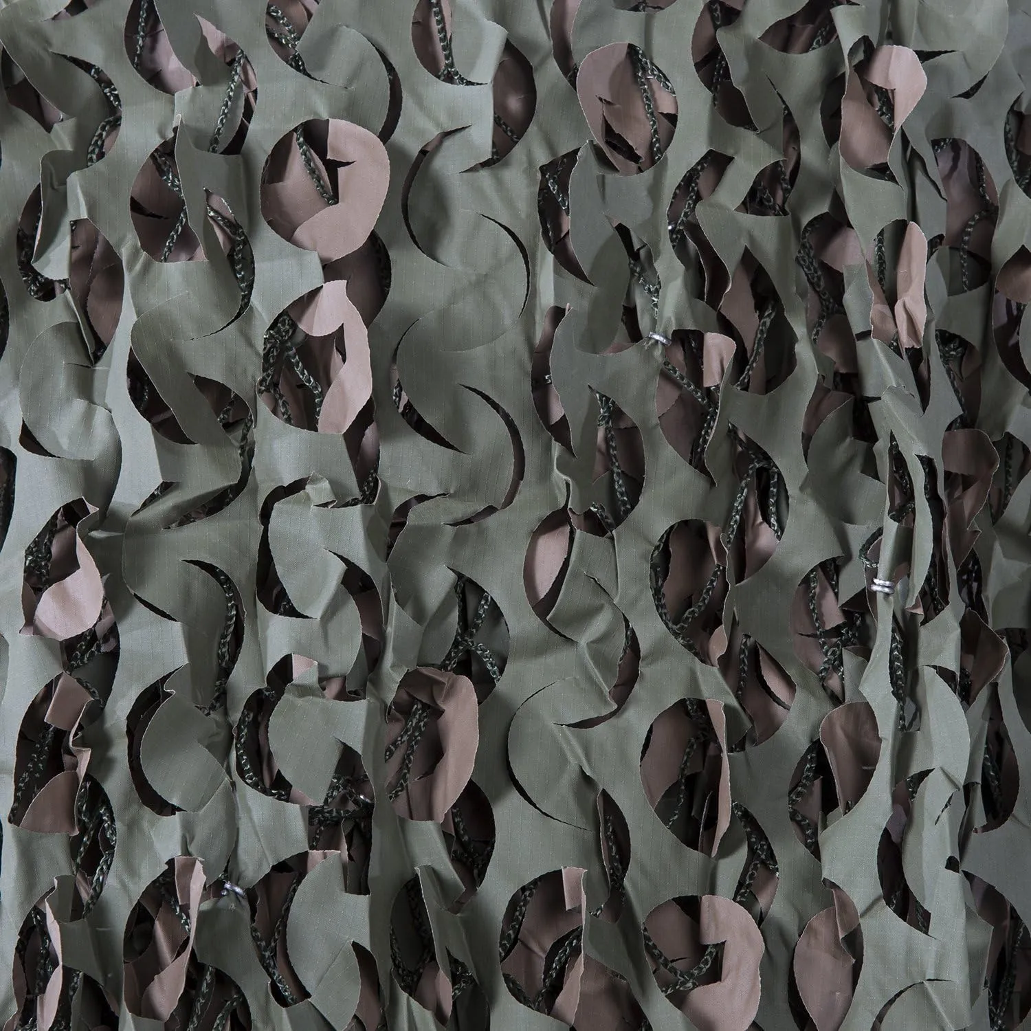 Premium Series Camouflage Military Spec Netting with Mesh Netting Attached