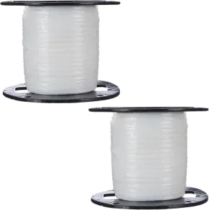 Qualirey 2 Pc Sticky Fly Tape Roll 1000 Ft, Fly Ribbon Line Trap Kit, Housefly Reel Sticky Tape Trap, Indoor Outdoor Disposable Bug Strip, Non-Toxic