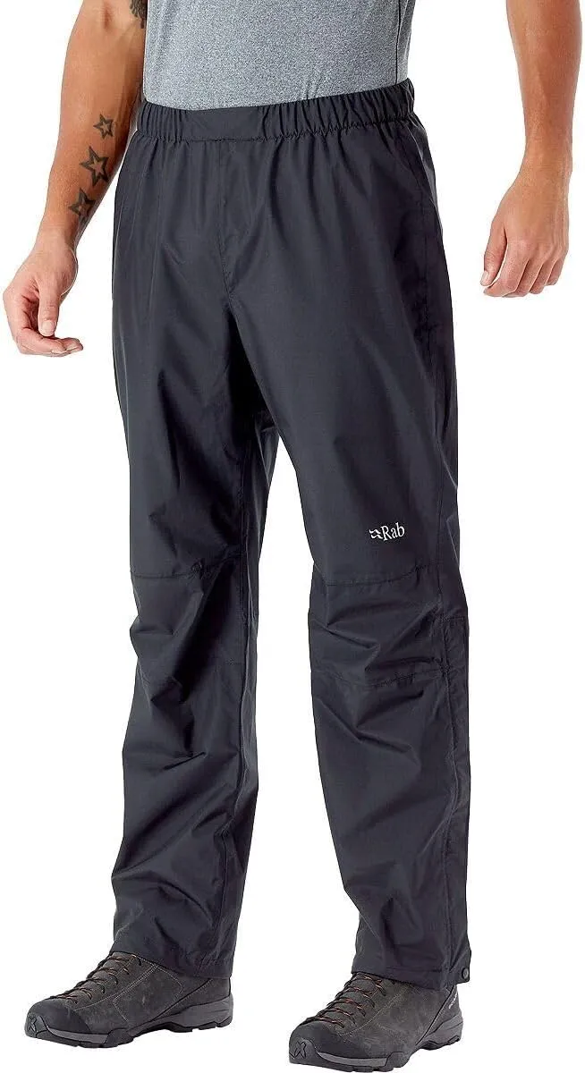 Rab Men's Downpour Eco Pants Waterproof Breathable Rain Pants for Hiking and Trekking