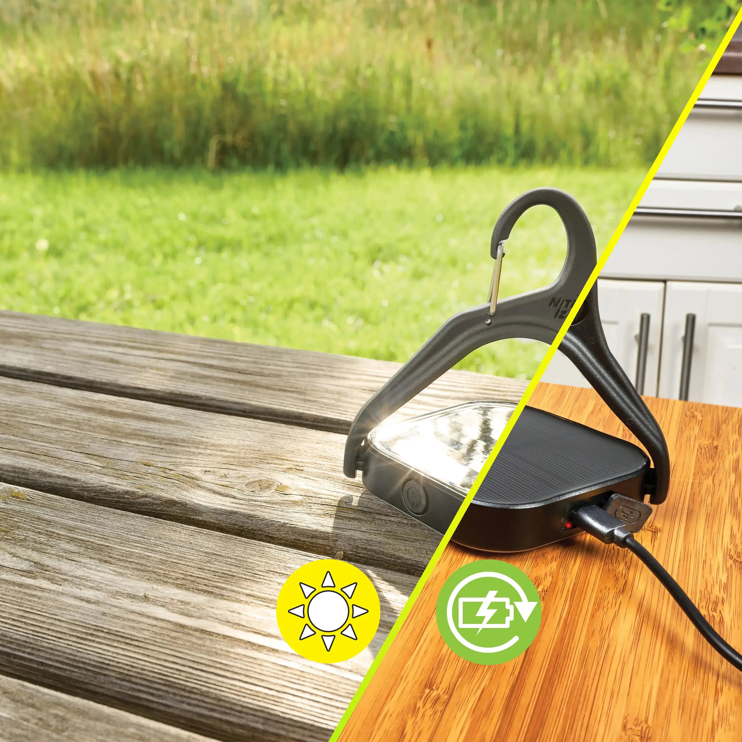 RADIANT® REVOLVE™ RECHARGEABLE   SOLAR LANTERN