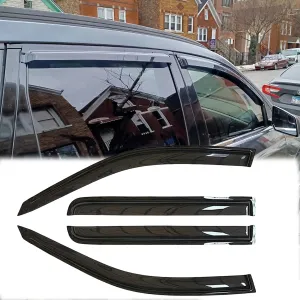 Rainproof Side Window Wind Deflectors for 2018-2025 Chevy Traverse, Tape-on Sun Rain Guard Sets,Nice Looking Window Visors for Cars,Vent Deflector for Chevy Traverse 18-25 94553