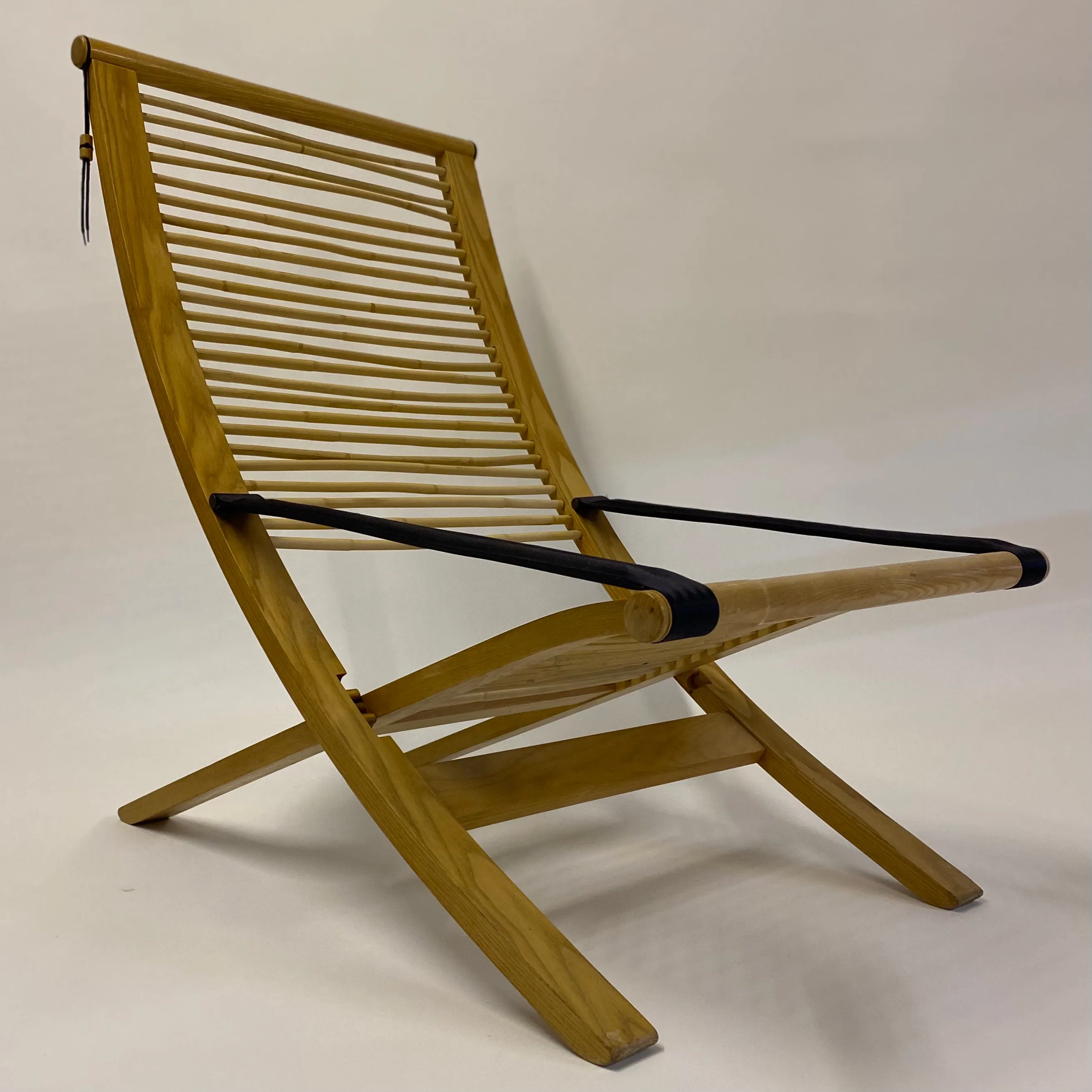 Rattan & Steam Bent Chair & Ottoman