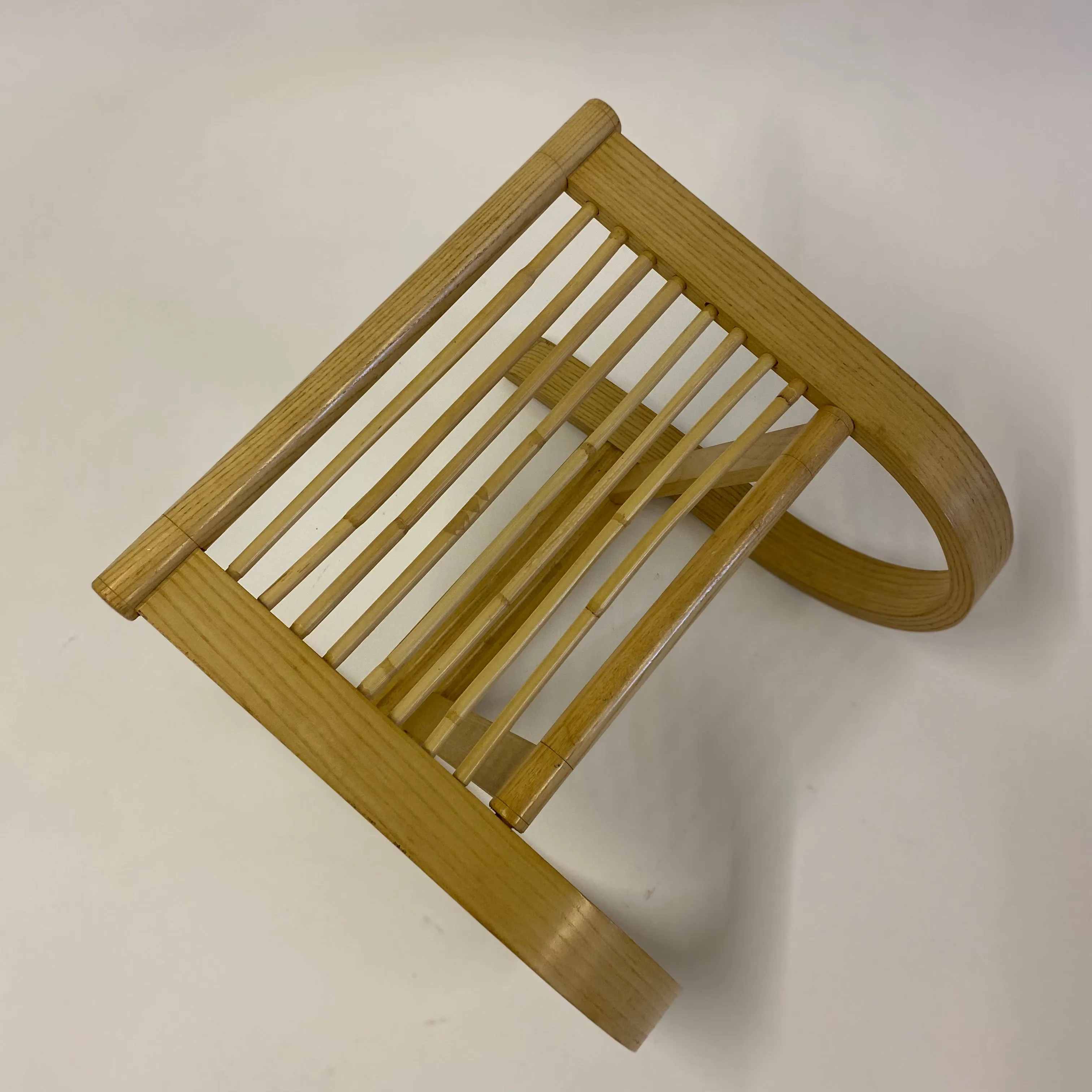 Rattan & Steam Bent Chair & Ottoman