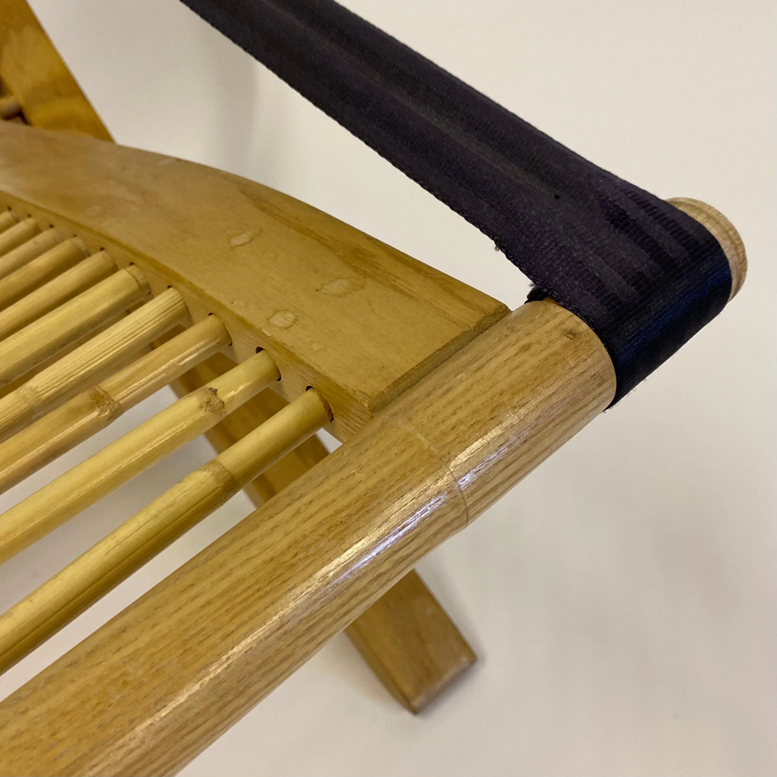 Rattan & Steam Bent Chair & Ottoman