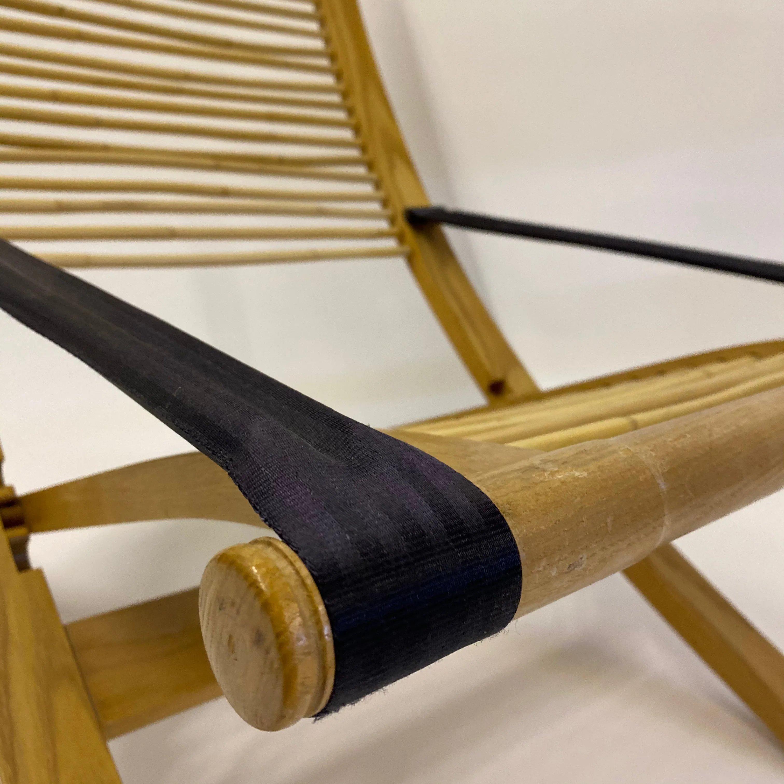 Rattan & Steam Bent Chair & Ottoman