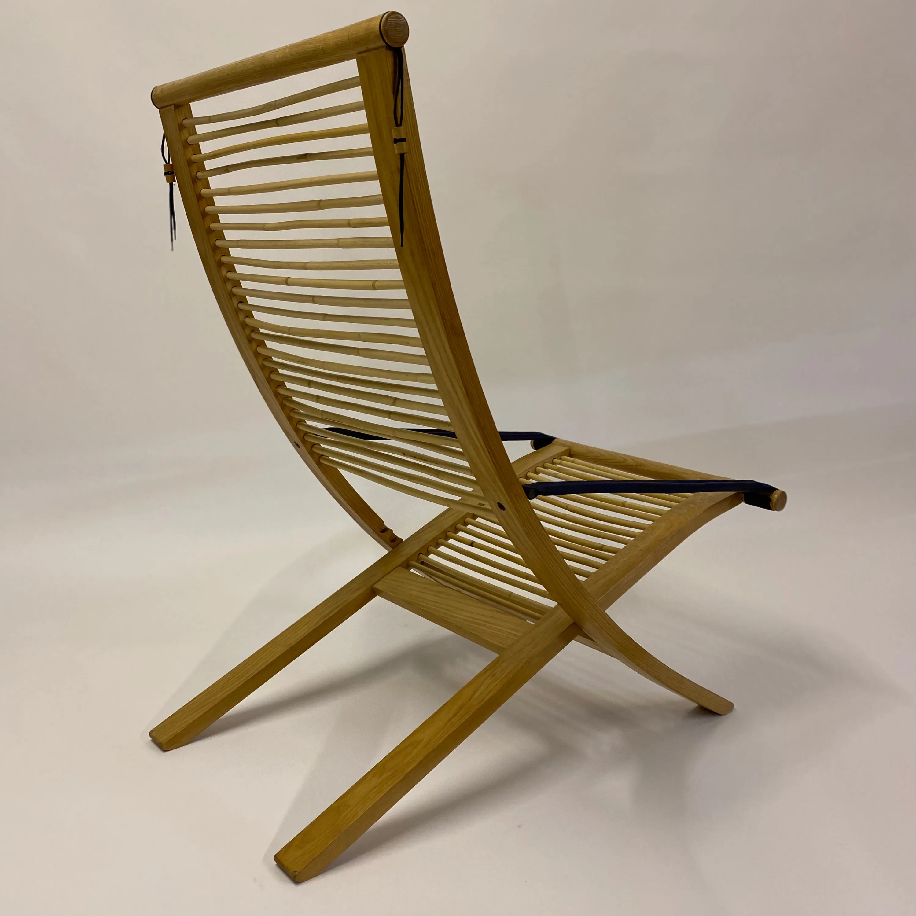 Rattan & Steam Bent Chair & Ottoman