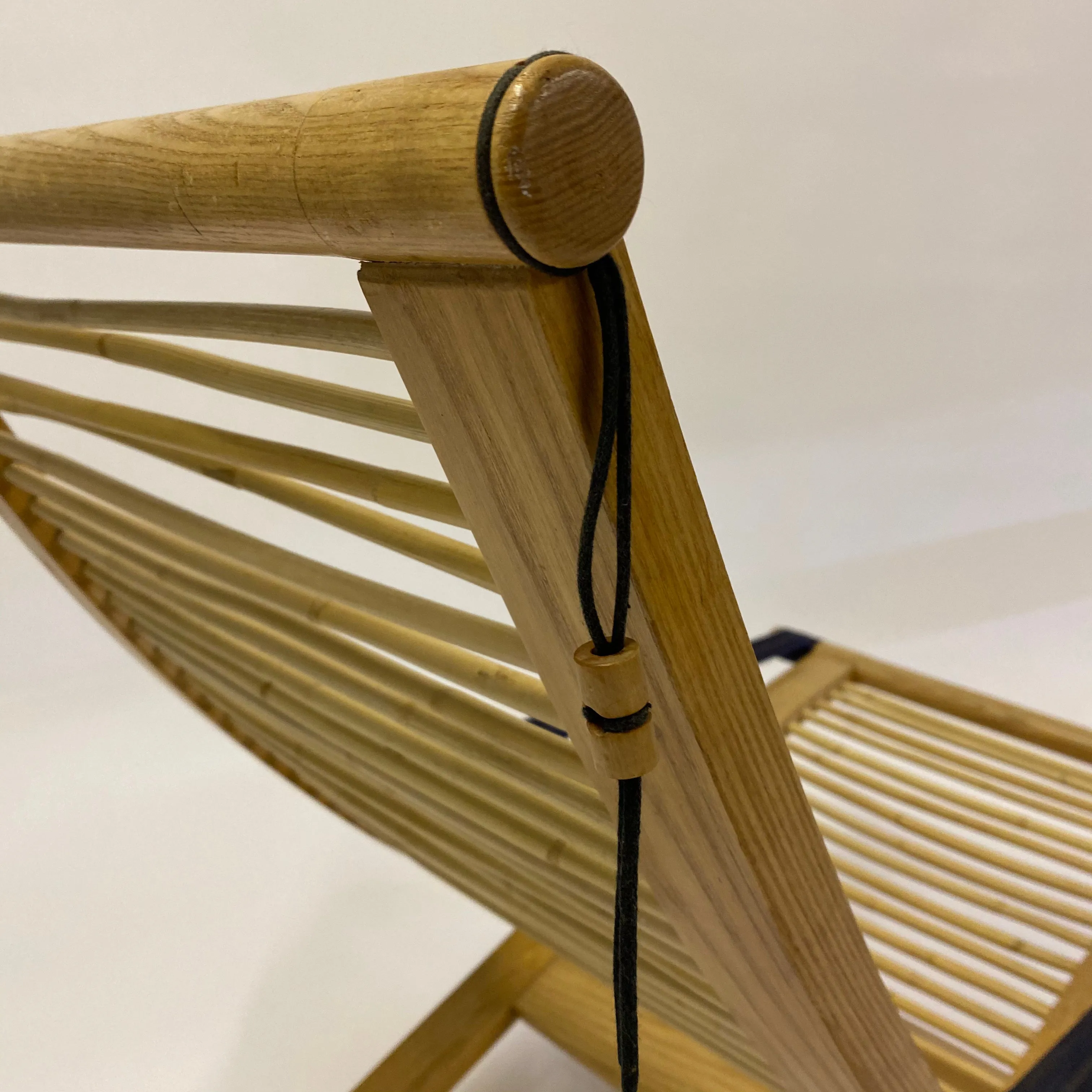 Rattan & Steam Bent Chair & Ottoman