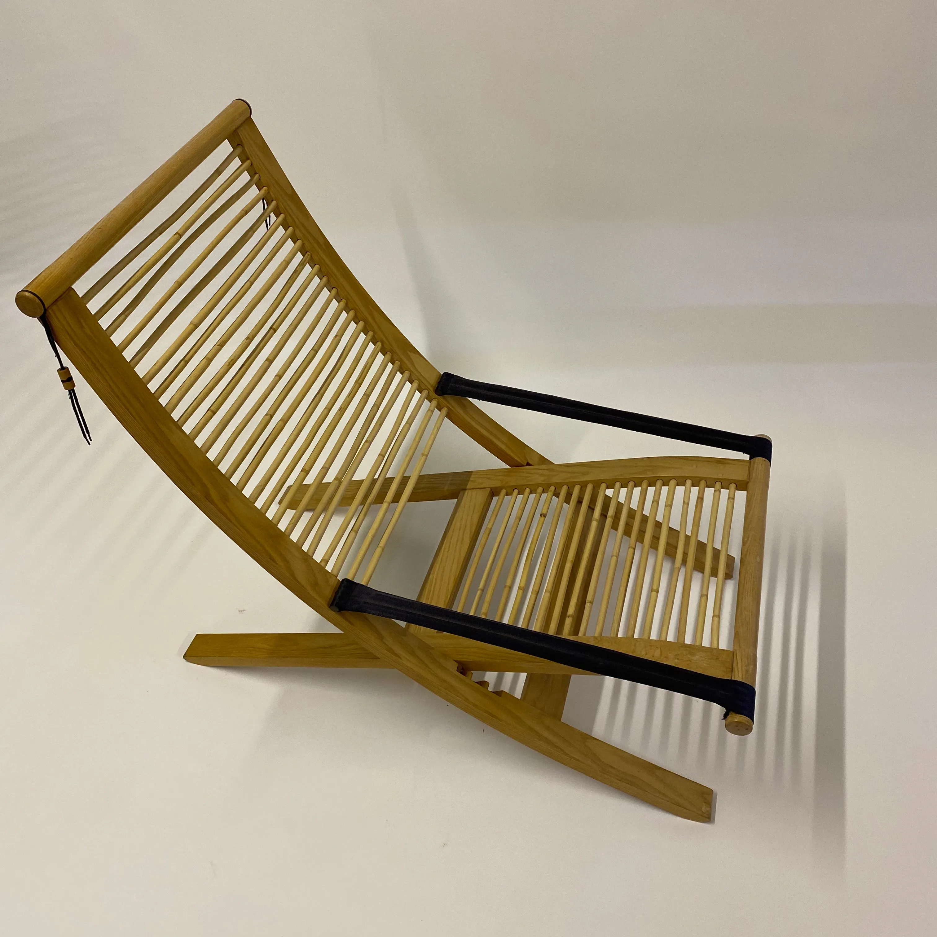 Rattan & Steam Bent Chair & Ottoman