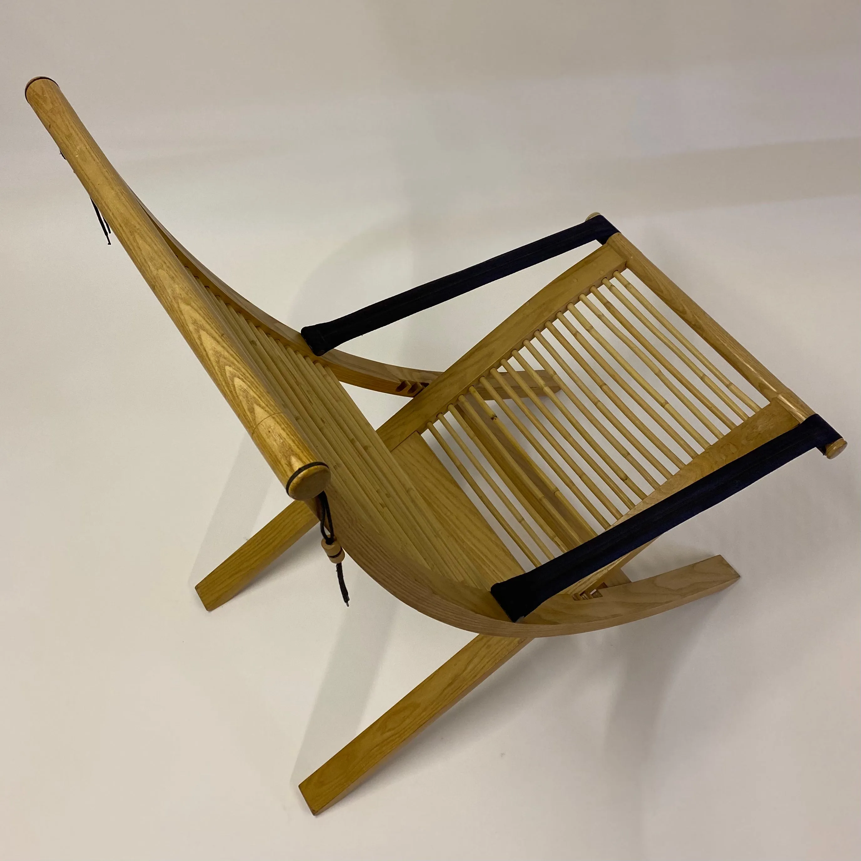Rattan & Steam Bent Chair & Ottoman