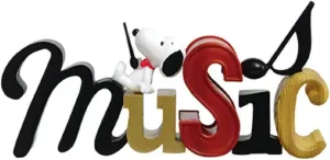 Re-Ment Peanuts Snoopy & Friends Miniature Figurines, Officially Licensed (Music)