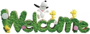 Re-Ment Peanuts Snoopy & Friends Miniature Figurines, Officially Licensed (Welcome)