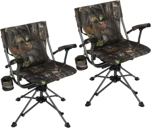 REDCAMP 360 Degree Swivel Hunting Chair for Blinds, Folding Hunting Seats with Armrest for Camping Backpacking Fishing