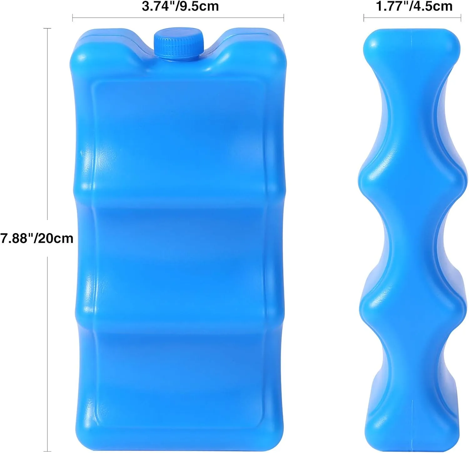 REDCAMP Bottle Ice Packs for Breast Milk, Reusable Ice Packs for Coolers, Insulated Contoured Freezer Pack, Bottle Ice Pack Long-Lasting Cooling for Breastmilk, Beer,Camping & Travel