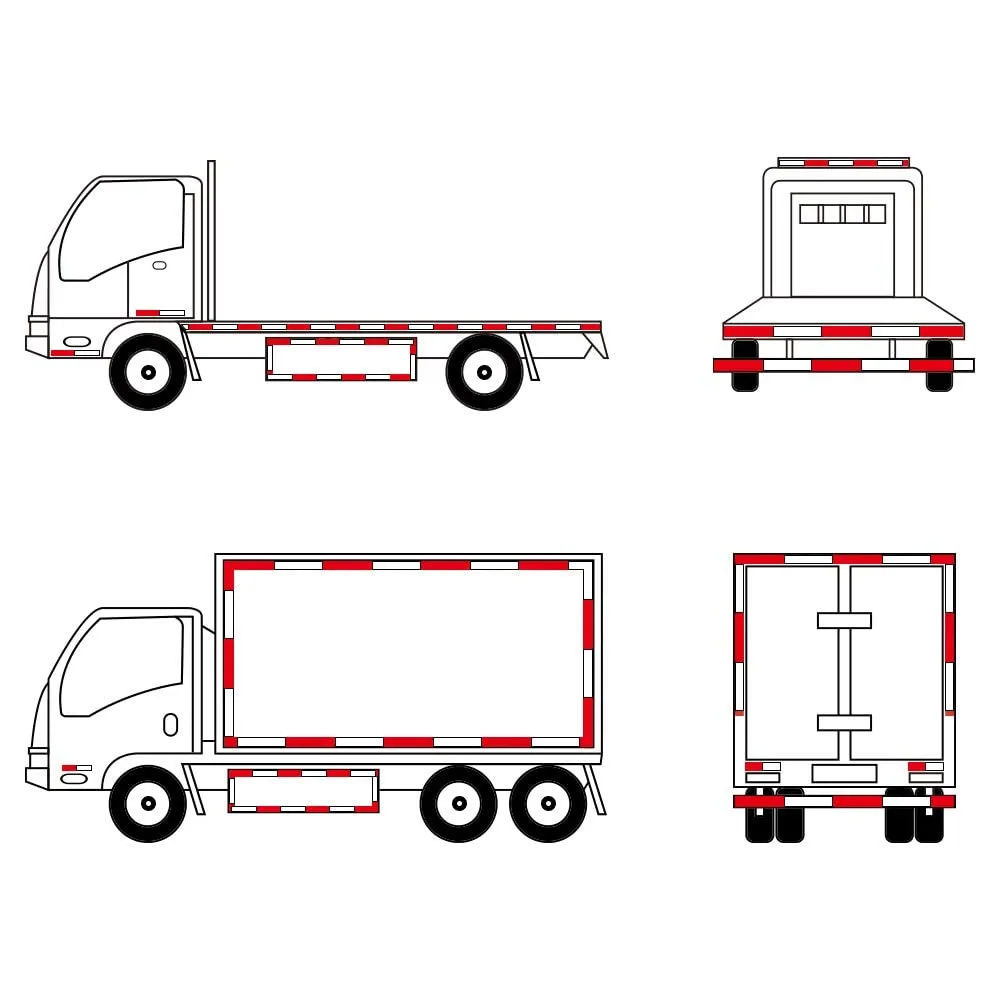 Reflective Tape Outdoor Red White 1 in X 150 FT (2 Rolls) Waterproof Self Adhesive DOT-C2 Trailer Safety Caution Reflective Dot Tape for Trucks Cars