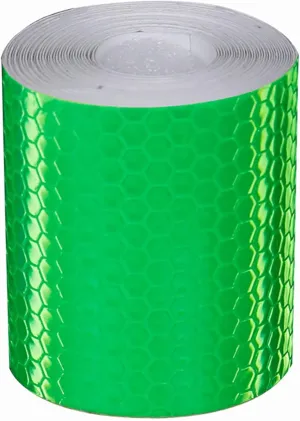 Reflective Tapes 5CM×3M Safety Reflective Warning Stickers, Waterproof Outdoor Bicycle Rim Reflector Tape, Thin Reflective Sticker Rolls for Bikes,Green