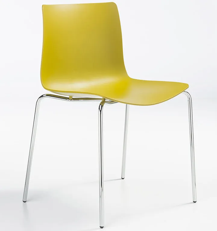 Rest 4-Leg Stacking Chair Upholstered