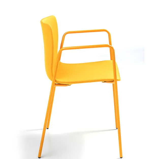 Rest 4-Leg Stacking Chair Upholstered