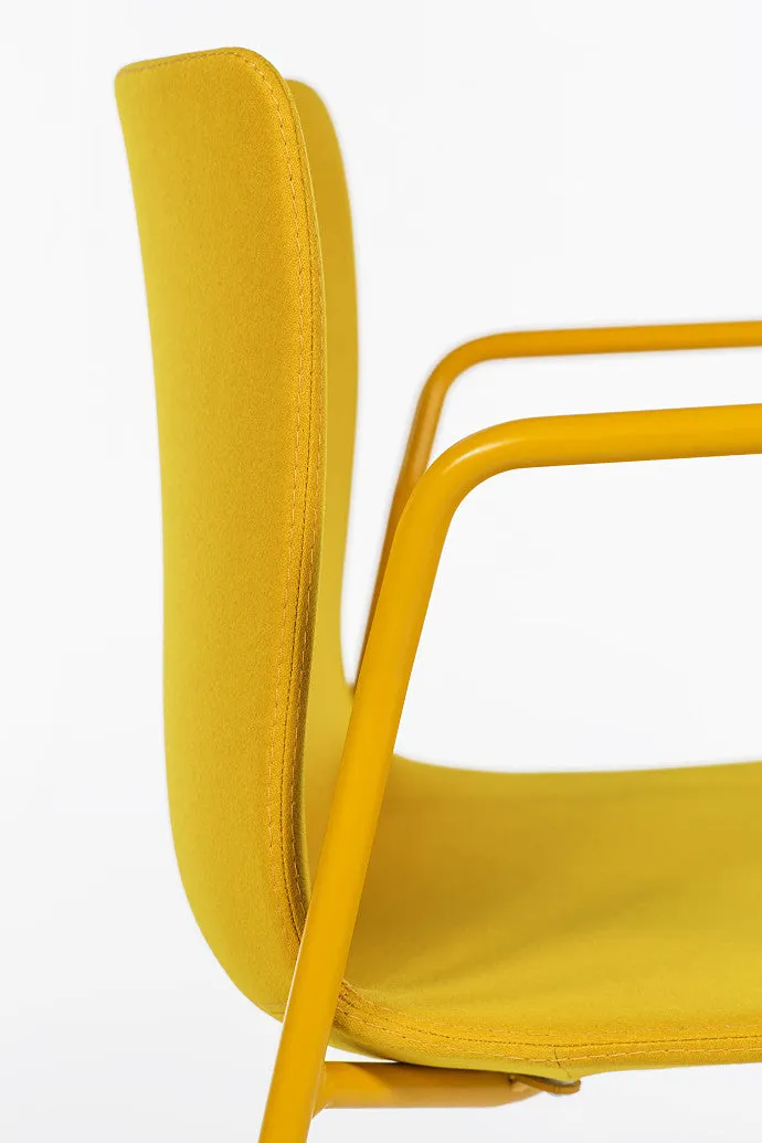 Rest 4-Leg Stacking Chair Upholstered