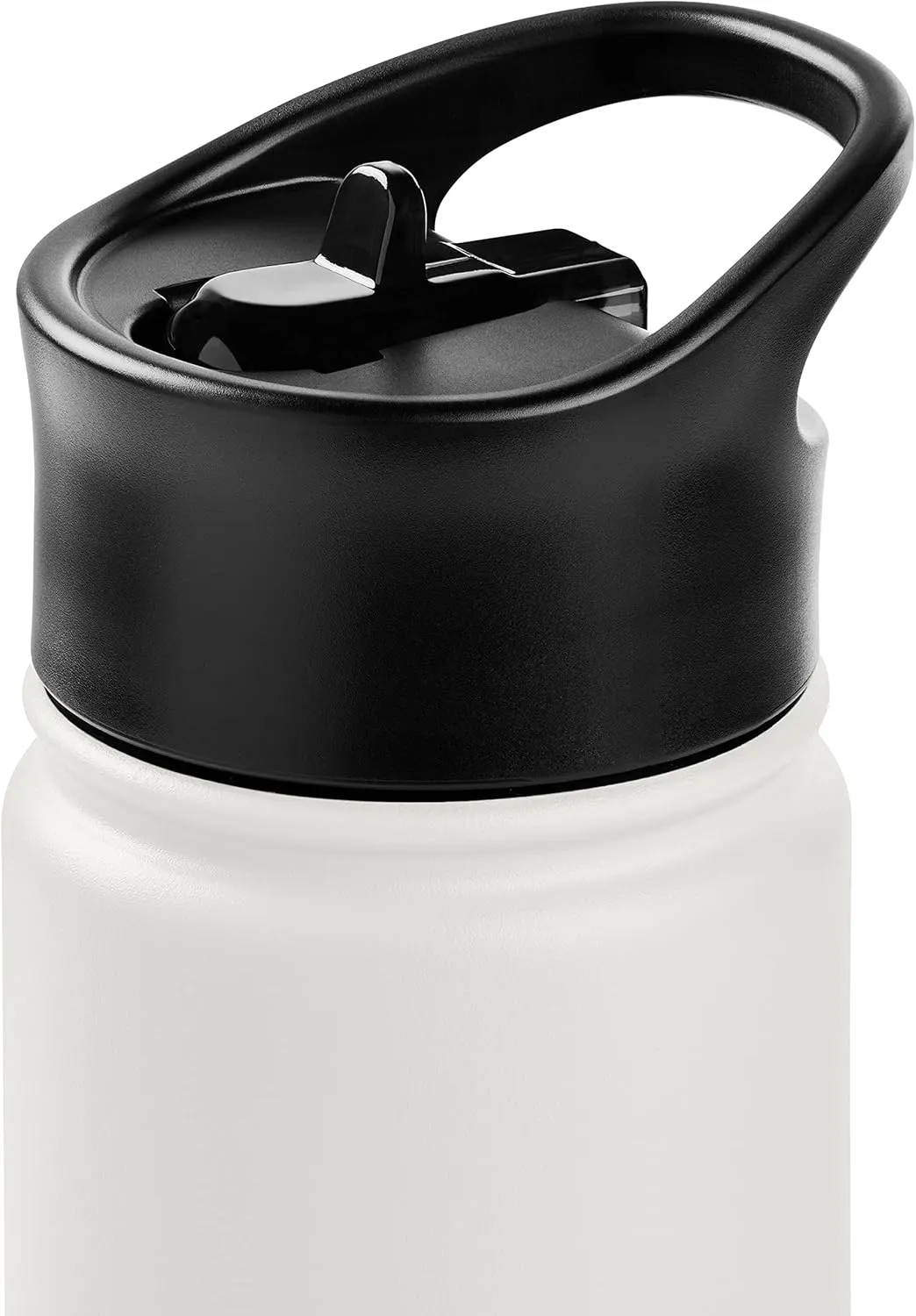 Retrospec Alder Insulated Water Bottle with Straw Lid & Handle Cap - Stainless Steel Wide Mouth Double-Wall Vacuum Insulated Thermos - BPA Free Leakproof Canteen