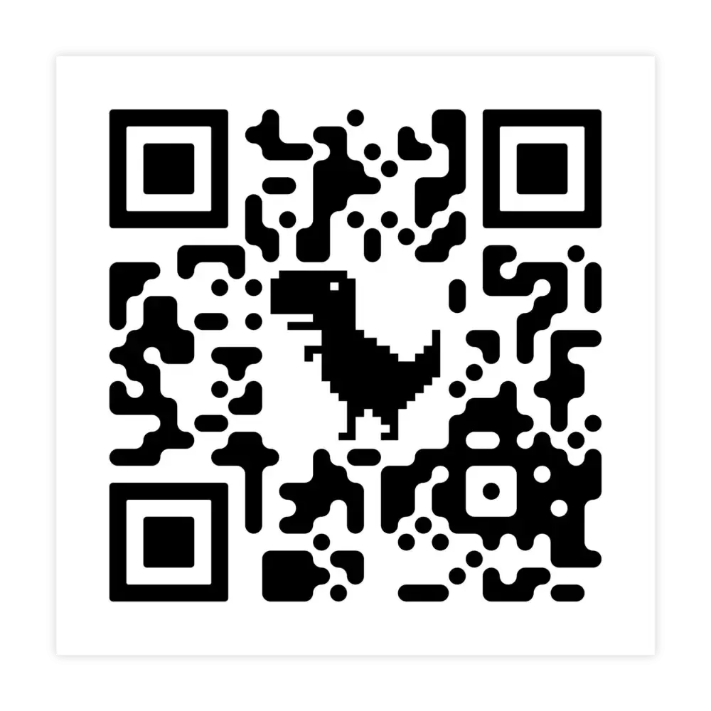 Rick Roll QR Code Sticker