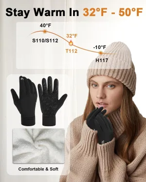 RIGWARL Gloves for Cool&Cold Weather Waterproof, Winter Gloves for Men Women Touch Screen