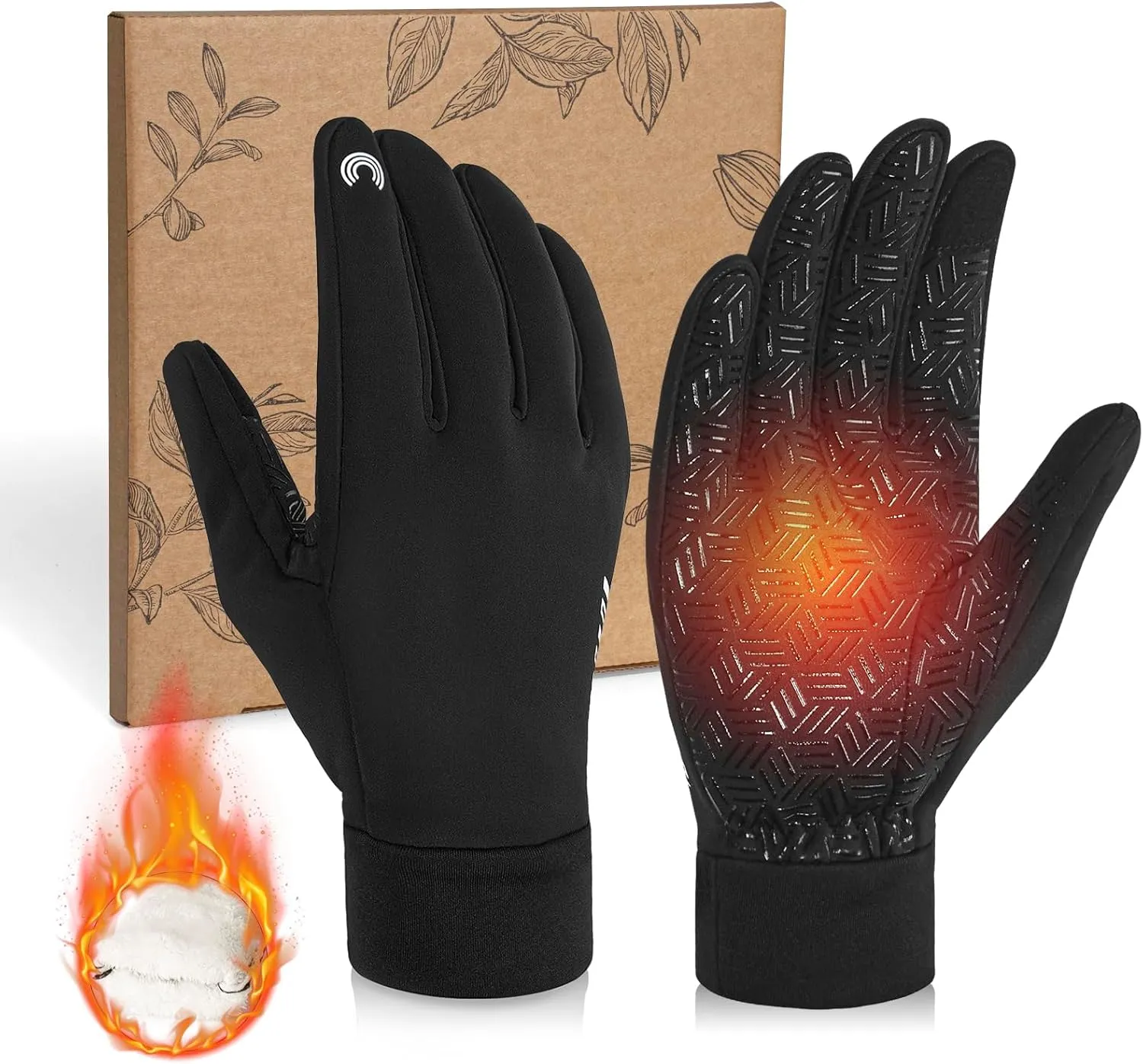 RIGWARL Gloves for Cool&Cold Weather Waterproof, Winter Gloves for Men Women Touch Screen