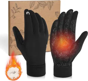 RIGWARL Upgraded Wool Winter Gloves for Cold Weather, Waterproof Gloves Gifts for Men Women with Touch Screen