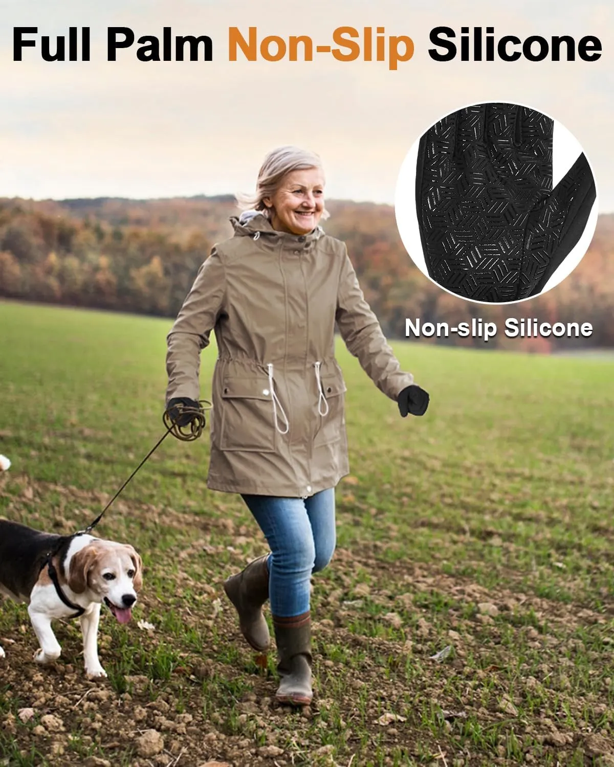 RIGWARL Upgraded Wool Winter Gloves for Cold Weather, Waterproof Gloves Gifts for Men Women with Touch Screen