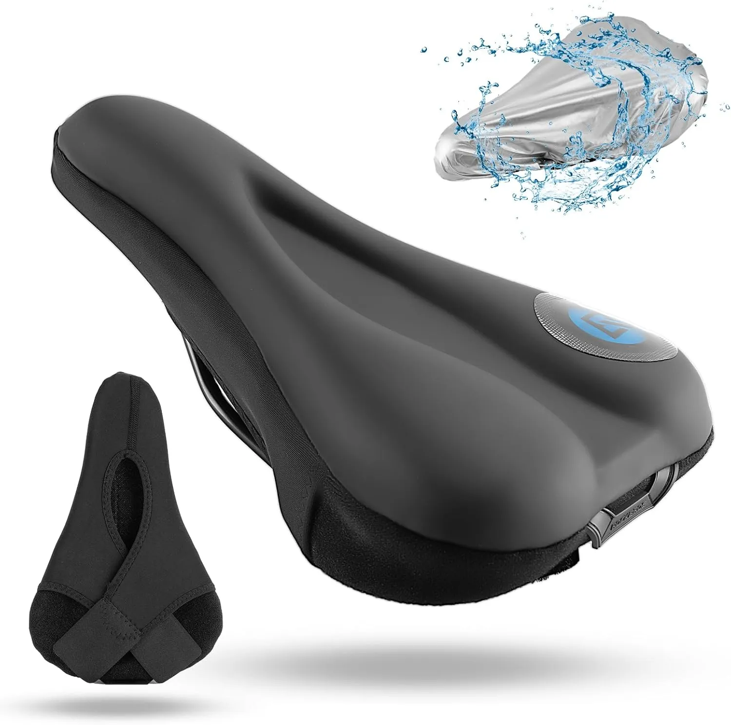 ROCKBROS Bike Seat Cover Bike Seat Cushion Gel Padded Comfortable for Peloton Seat Cushion Men Women, Outdoor & Indoor