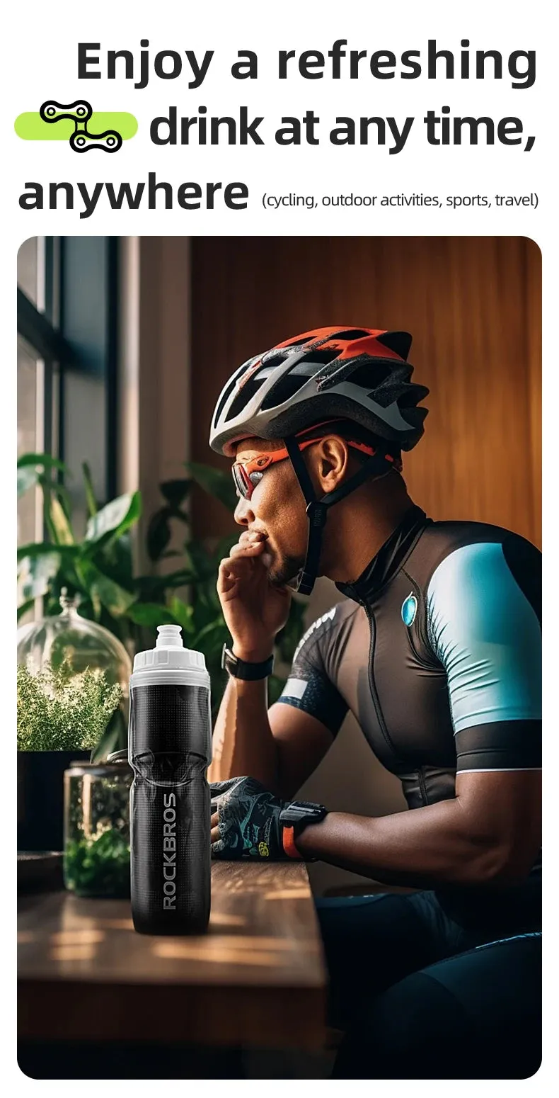 ROCKBROS Insulated Cycling Water Bottle 670ml