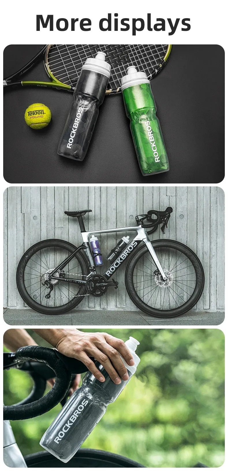 ROCKBROS Insulated Cycling Water Bottle 670ml